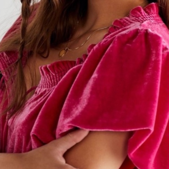 NWT Free People XS Terese Top in Pink Phenom. - Picture 3 of 6